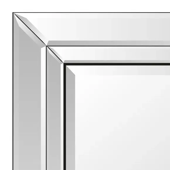 Rectangle Wall Mirror with Bevelled Edge - Glass