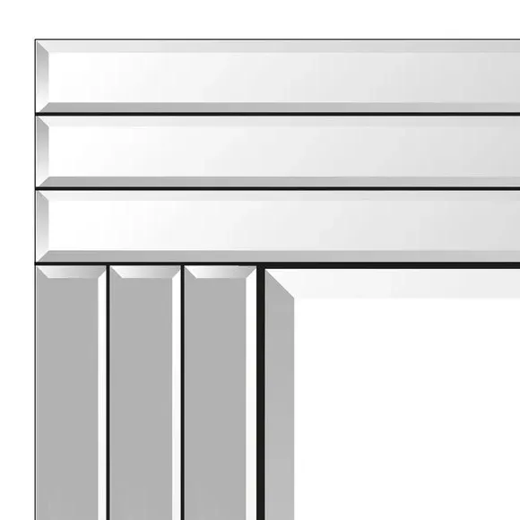Rectangle Wall Mirror with Bevelled Edge - Glass