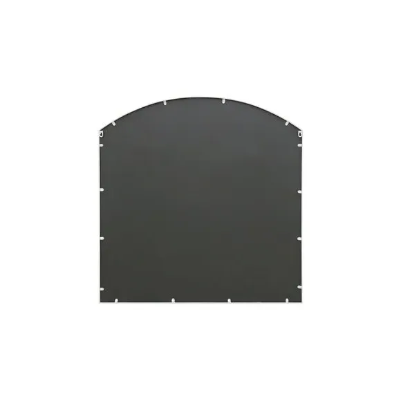 Square Arched Wall Mirror - White, Iron Metal