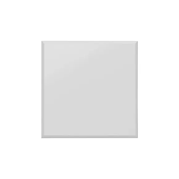Square Wall Mirror with Bevelled Edge - Black