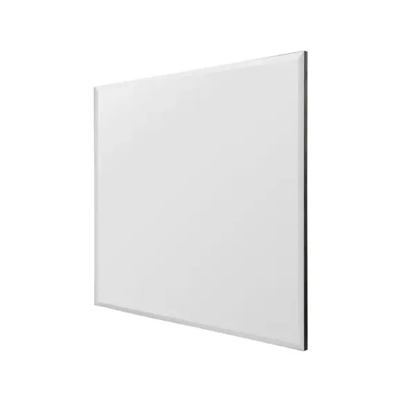 Square Wall Mirror with Bevelled Edge - Black