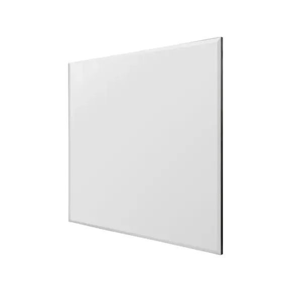 Square Wall Mirror with Bevelled Edge - Black
