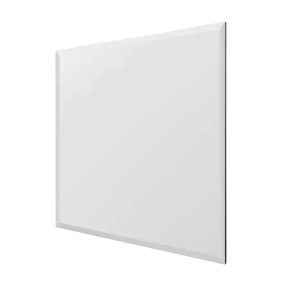 Square Wall Mirror with Bevelled Edge - Black
