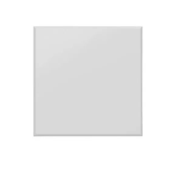 Square Wall Mirror with Bevelled Edge - Black