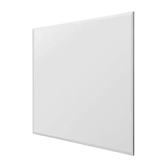 Square Wall Mirror with Bevelled Edge - Black