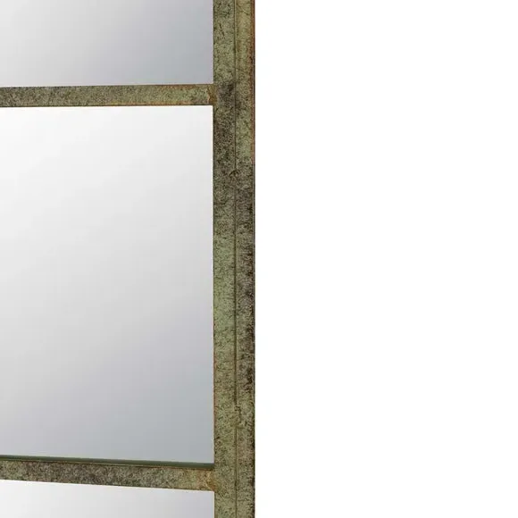 Tulip Wall Mirror Indoor Outdoor - Dark Green, Iron