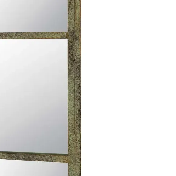 Tulip Wall Mirror Indoor Outdoor - Dark Green, Iron