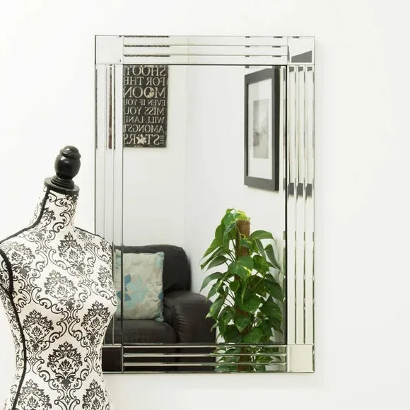 Venetian Wall Mirror with Triple Bevel - Glass image