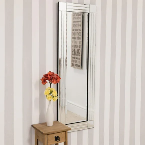 Venetian Wall Mirror with Triple Bevel - Glass