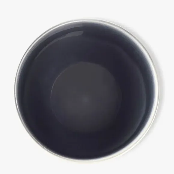 Set of 2 Cereal Bowls with Beaded Edge - Grey