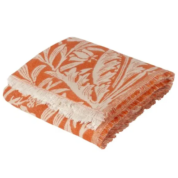 Acorn Tonal Throw Blanket - Brick, Cotton Blend