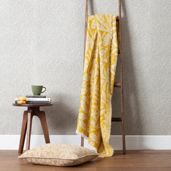 Acorn Tonal Throw Blanket - Gold, Cotton Blend