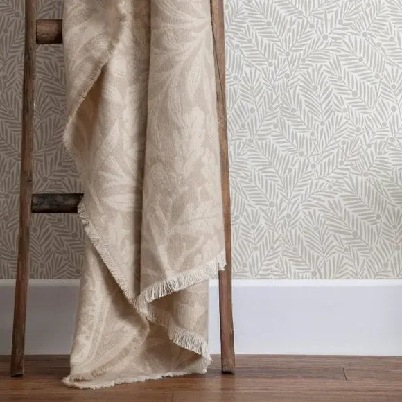 Acorn Tonal Throw Blanket - Linen, Cotton Blend