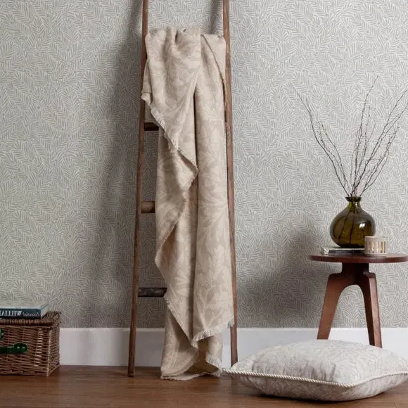 Acorn Tonal Throw Blanket - Linen, Cotton Blend