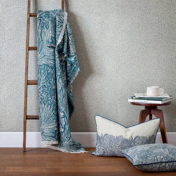 Marigold Throw Blanket - Indigo, Cotton Blend image