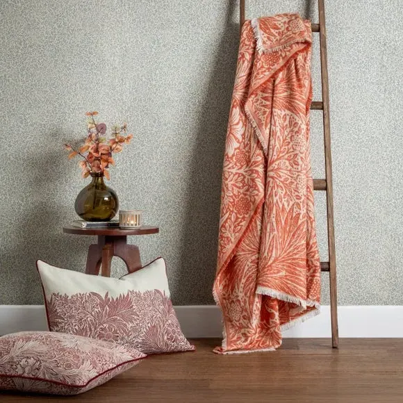 Marigold Throw Blanket - Russet, Cotton Blend