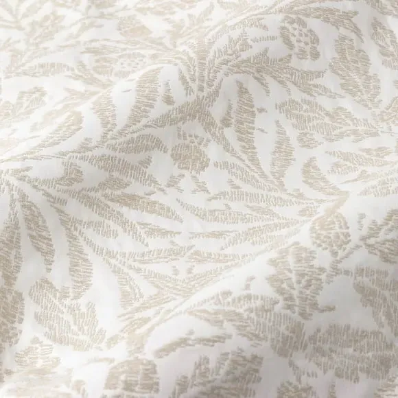 Pencil Pleat Curtains with Acorn Pattern - Ivory