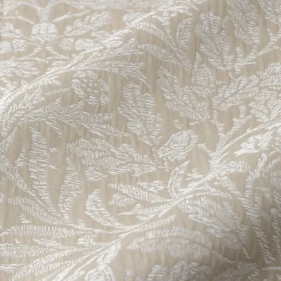 Pencil Pleat Curtains with Acorn Pattern - Linen