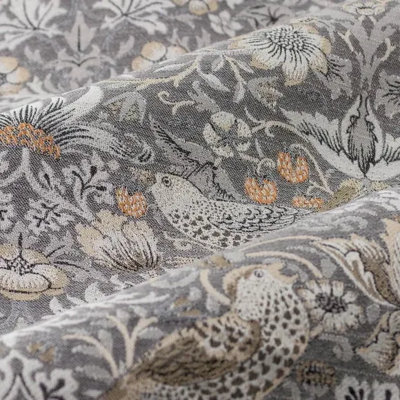 Pencil Pleat Curtains with Lining - Biscuit, Jacquard
