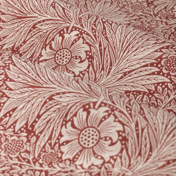 Pencil Pleat Curtains with Lining - Russet, Jacquard