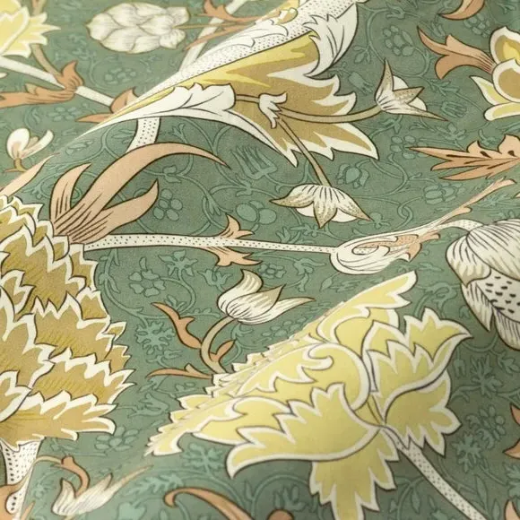 Pencil Pleat Curtains with Lining - Sage, Chenille