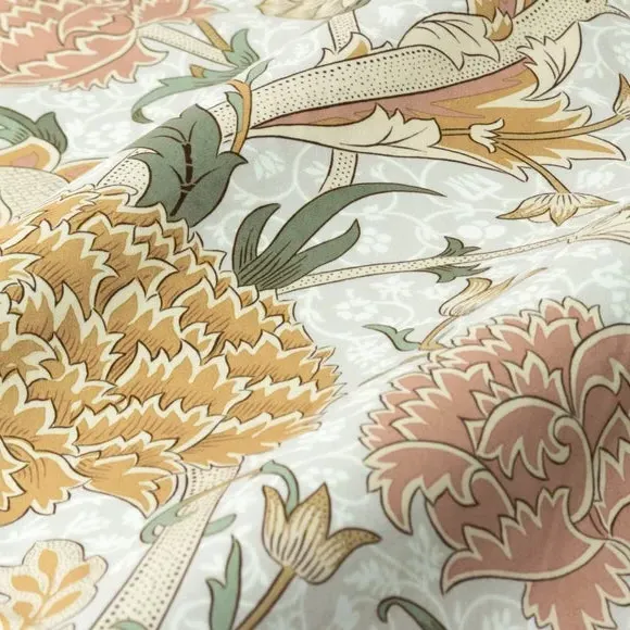 Pencil Pleat Curtains with Lining - Stone, Chenille
