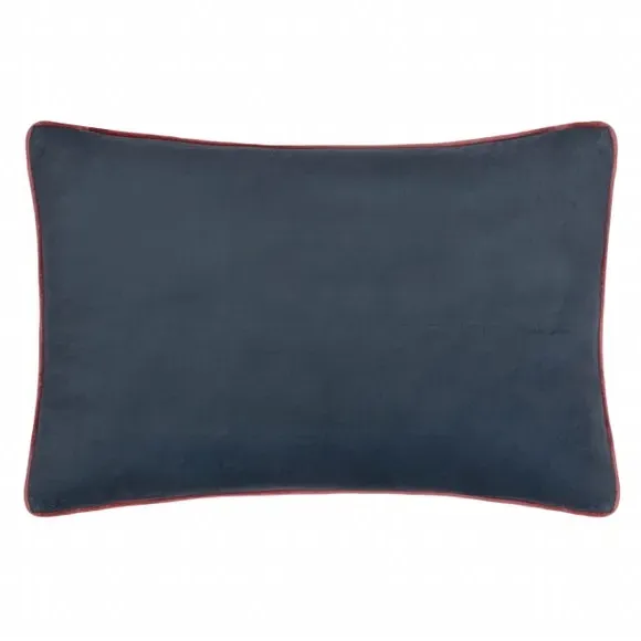 Rectangle Cushion with Zip Closure - Indigo
