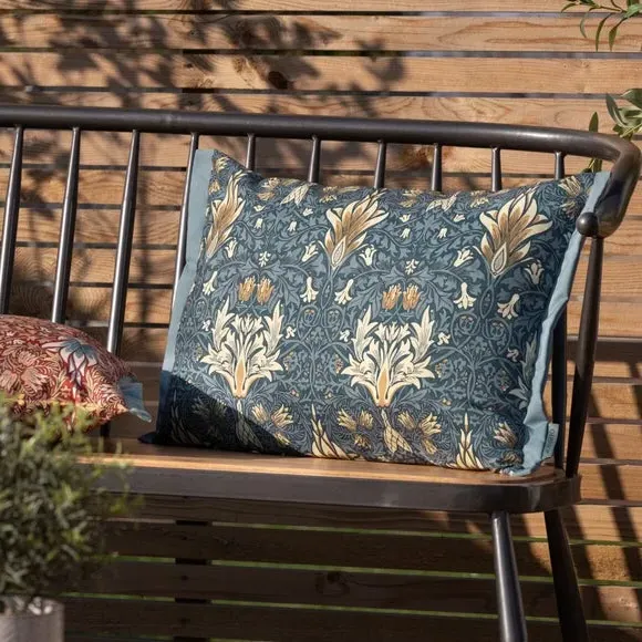 Rectangle Outdoor Cushion - Indigo, Fabric