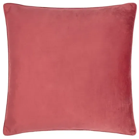 Square Cushion with Feather Fill - Berry, Jacquard