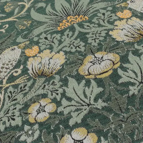Square Cushion with Feather Fill - Forest, Jacquard