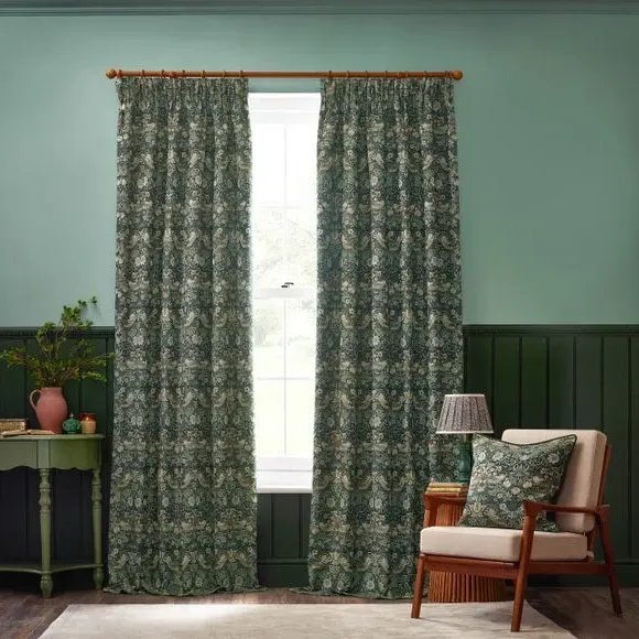 Square Cushion with Feather Fill - Forest, Jacquard