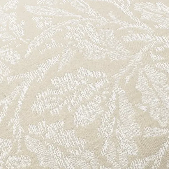 Square Cushion with Rope Trim - Linen, Polyester