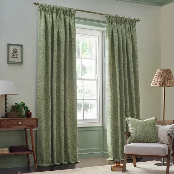 Square Cushion with Rope Trim - Sage, Polyester