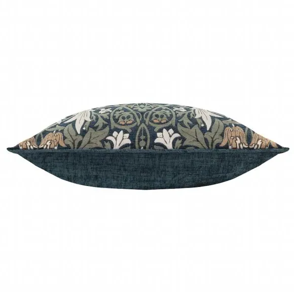 Square Cushion with Zip Closure - Indigo, Chenille