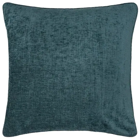 Square Cushion with Zip Closure - Indigo, Chenille