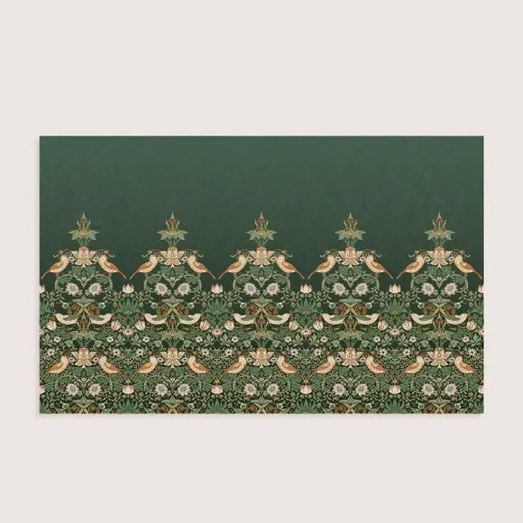 Strawberry Thief Wall Mural - Green