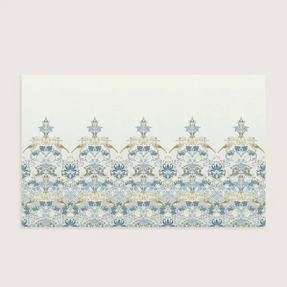Strawberry Thief Wall Mural - Light Blue