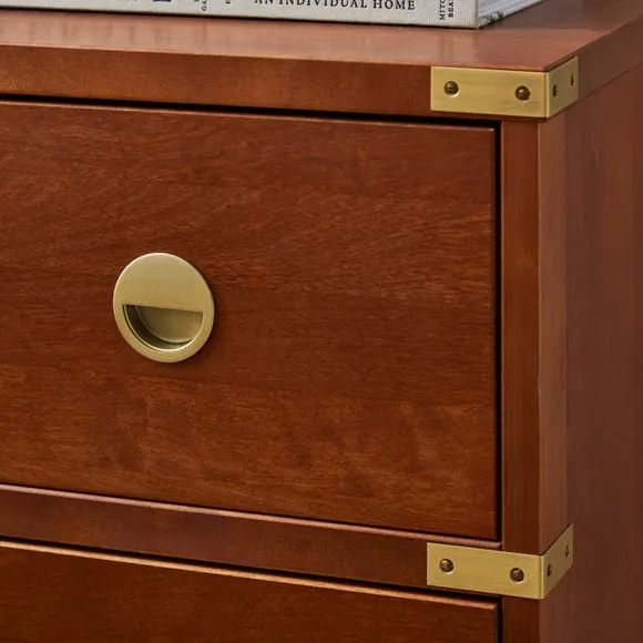 2 Drawer Bedside Table - Medium Wood, Birch