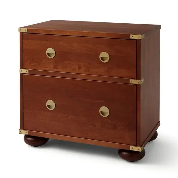 2 Drawer Bedside Table - Medium Wood, Birch