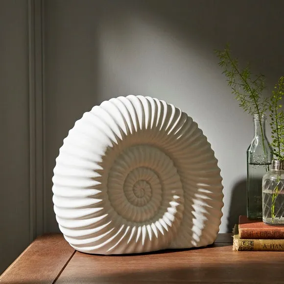Ammonite Table Lamp - Off-White, Porcelain
