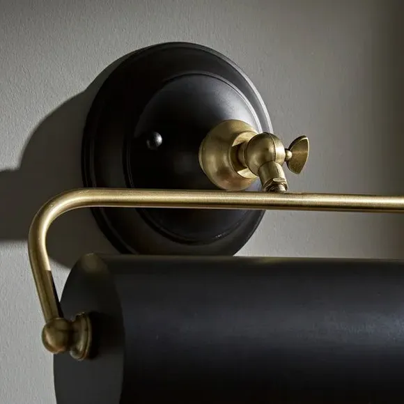 Banker Wall Light with Tiltable Head - Black, Metal