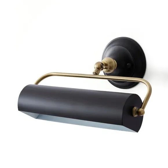 Banker Wall Light with Tiltable Head - Black, Metal