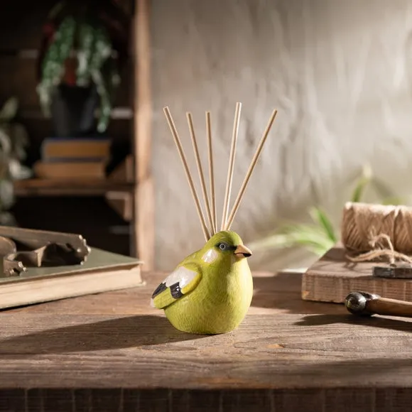 Bird Shaped Reed Diffuser - Green, Ceramic