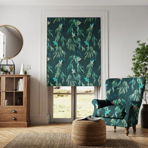 Blackout Roller Blind with Chain - Kingfisher