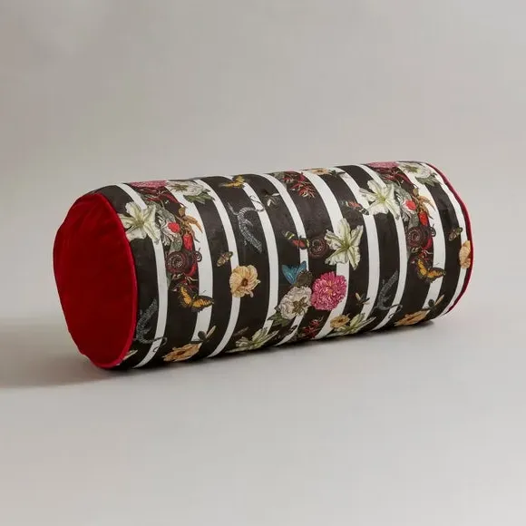 Bolster Cushion with Removable Cover - Black