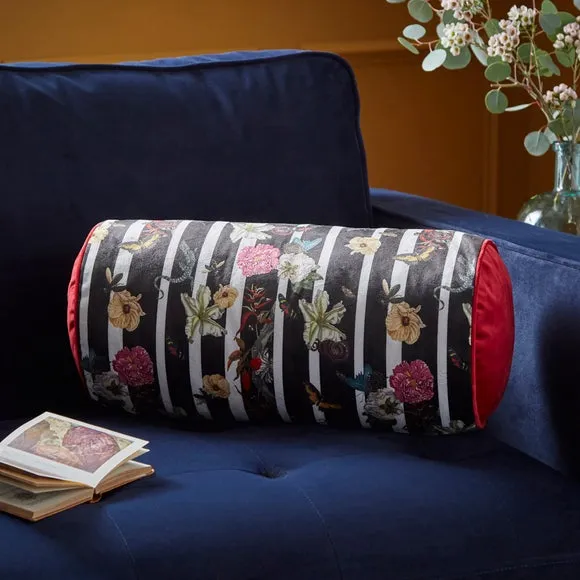 Bolster Cushion with Removable Cover - Black image