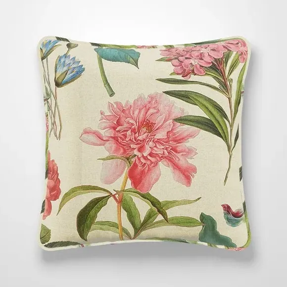 Botanical Cushion Cover - Natural, Cotton Blend