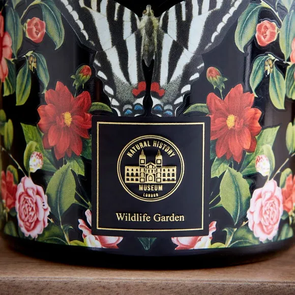 Butterfly Scented Candle - Black, Glass