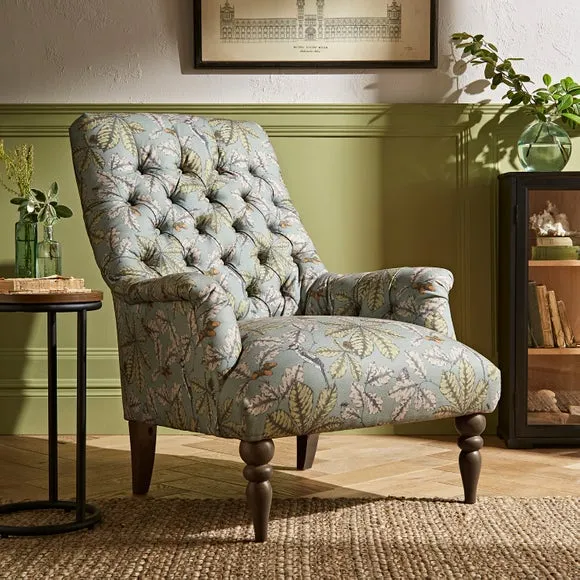 Button Back Chair - Arboretum Print, Fabric image