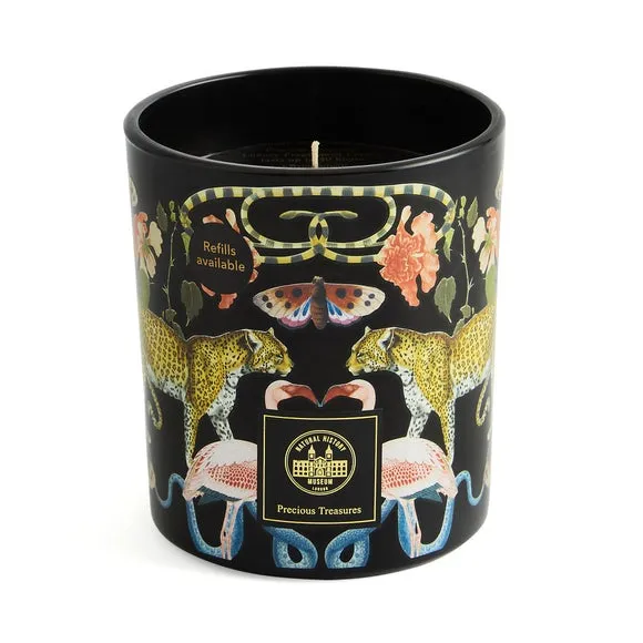 Cheetah Print Scented Candle - Black